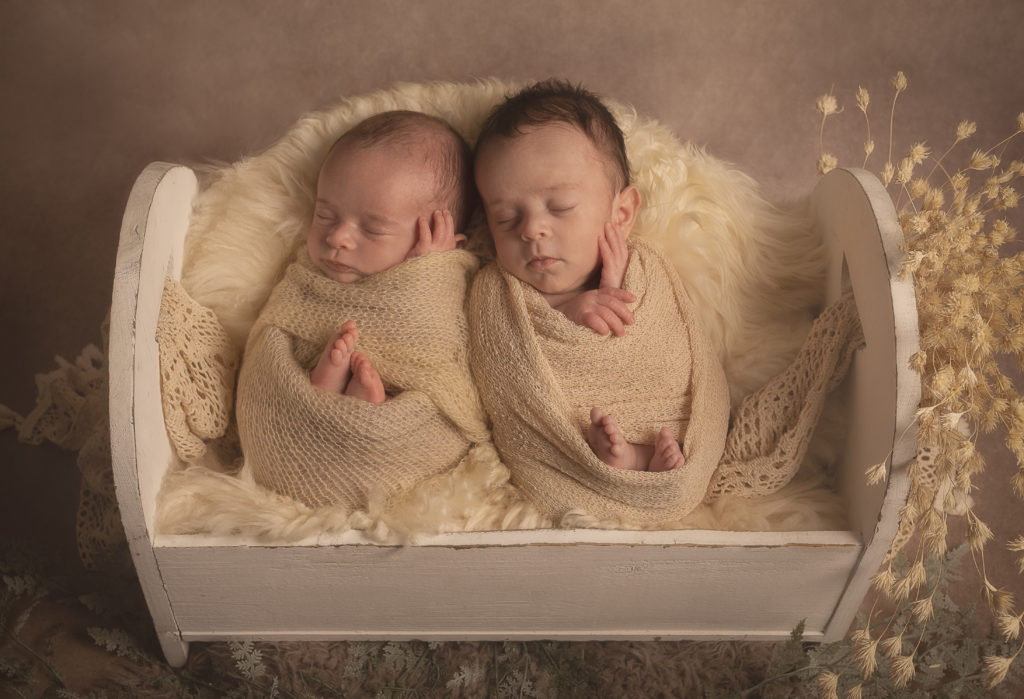 séance photo jumeaux nouveau-né Aizenay en Vendée